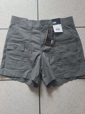 Lee Women's Olive Cargo Pocket Shorts